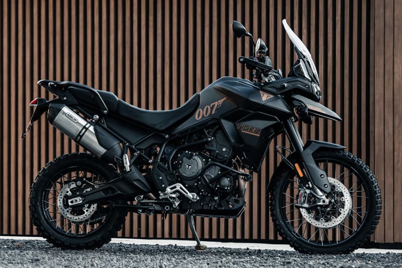 James Bond 'No Time to Die' x Triumph Tiger 900 Rally Pro British Motorbike Company Rare Collaboration Film Debut Stunt Scene First Look Watch