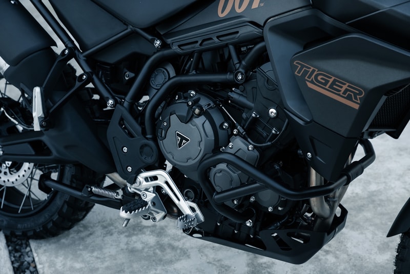 James Bond 'No Time to Die' x Triumph Tiger 900 Rally Pro British Motorbike Company Rare Collaboration Film Debut Stunt Scene First Look Watch