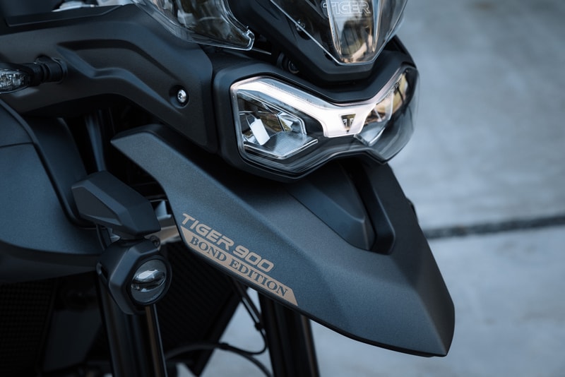 James Bond 'No Time to Die' x Triumph Tiger 900 Rally Pro British Motorbike Company Rare Collaboration Film Debut Stunt Scene First Look Watch