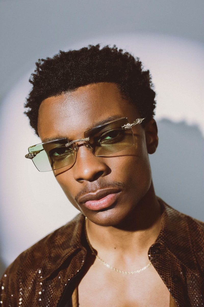 james oro rimless serpent frames new glasses snakebite snake eyewear eyeglasses 