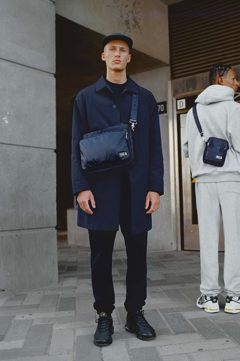 JJJJound x PORTER Navy Blue Shoulder Bags second installment montreal canada mood board nylon metal hardware Tyvek tag flagship store porter exchange dover street market ginza yoshida kaban online store release info september 10