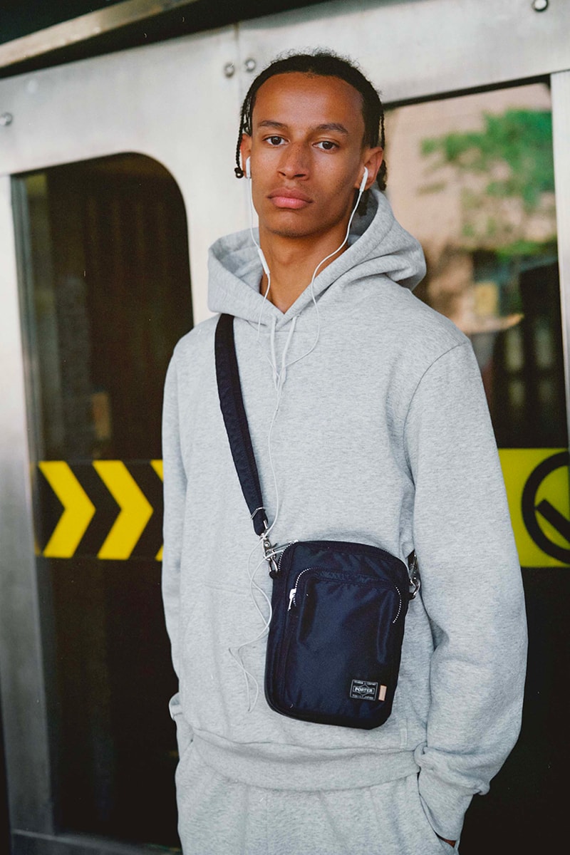 JJJJound x PORTER Navy Blue Shoulder Bags second installment montreal canada mood board nylon metal hardware Tyvek tag flagship store porter exchange dover street market ginza yoshida kaban online store release info september 10