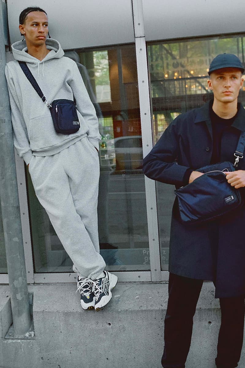 JJJJound x PORTER Navy Blue Shoulder Bags second installment montreal canada mood board nylon metal hardware Tyvek tag flagship store porter exchange dover street market ginza yoshida kaban online store release info september 10