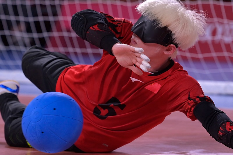 Chinese Athlete Jujutsu Kaisen Gojo Satoru Lookalike Info Hu Mingayao Goalball 2020 Paralympic Games Tokyo