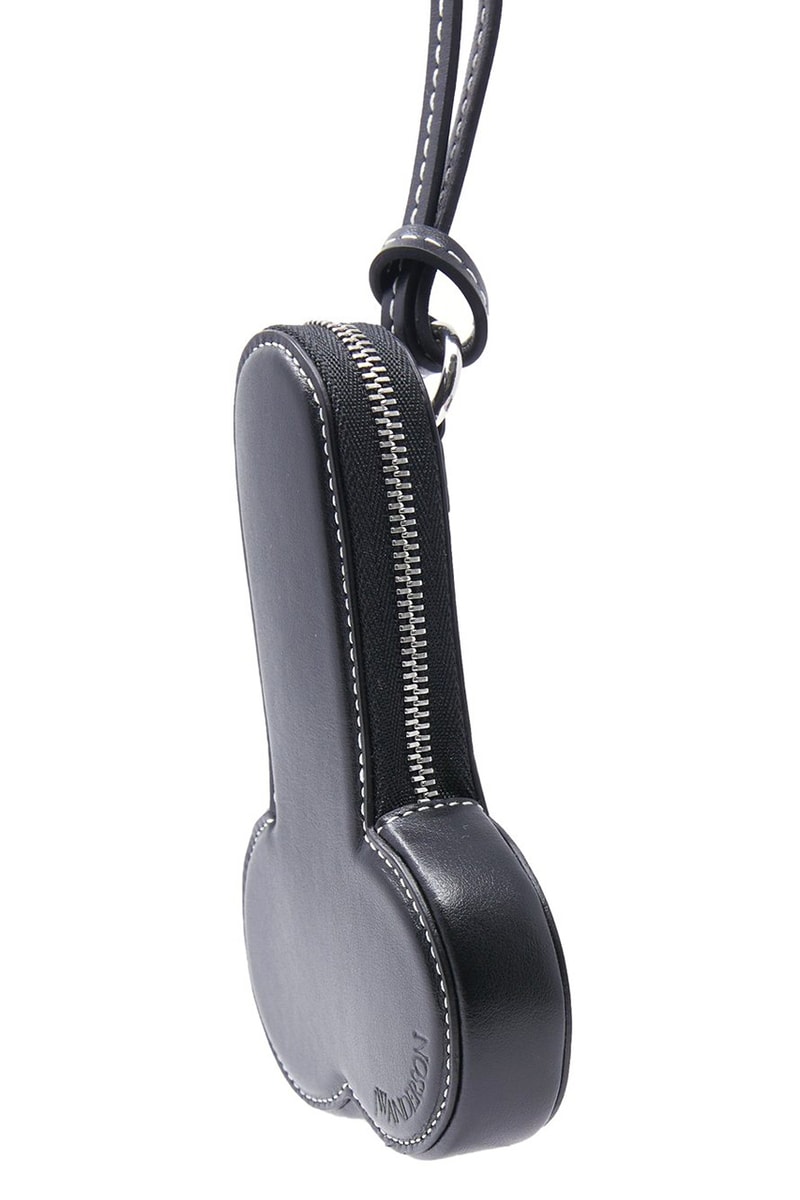 JW Anderson Penis Coin Pouch Bag Fall Winter 2021 BlackPink Machine-A FW21 Accessories Jonathan Anderson British Designer Leather 