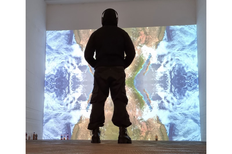 Kanye Tours Art Exhibitions in Berlin Following Album Release Ye Donda KW institute for contemporary art all black outfit balaclava  Michael Stevenson Serene Velocity in Practice MC510 CS193 hoodie berghain  boros collection Holger Bild Anna Gritz peter thiel john wimber news paparazzi