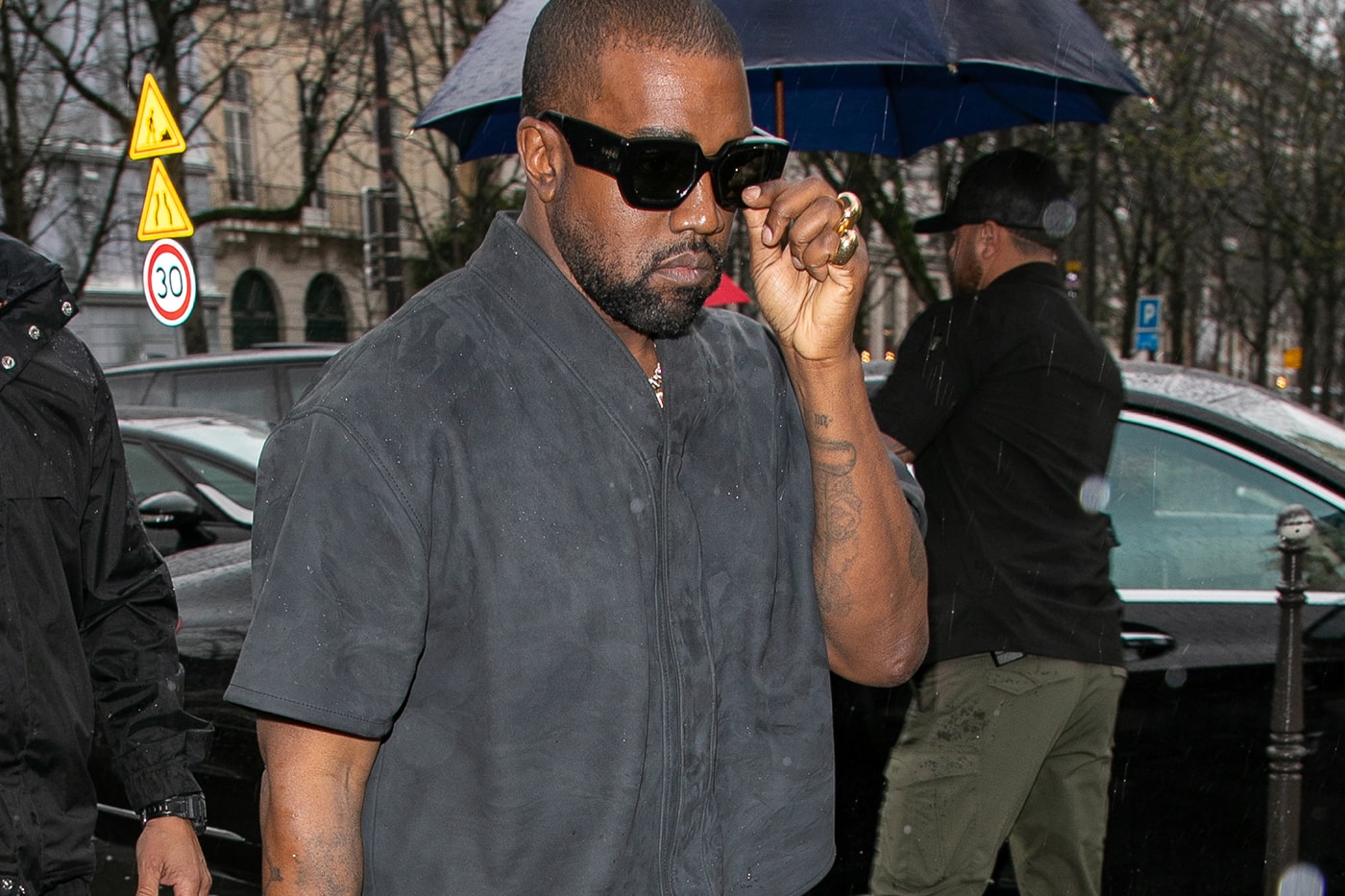 Kanye West Spotted Wearing Nike Once Again Info P Diddy adidas 