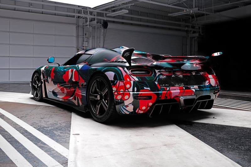 Koenigsegg Agera RS Ruthie James Jean Pomegranate Festival of Children Foundation wrap hypercars supercars art wrap legends 