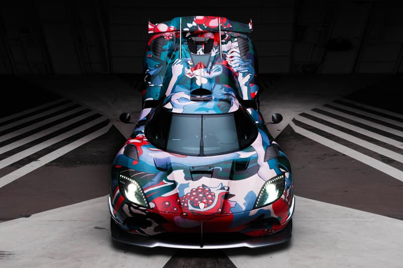 Koenigsegg Agera RS Ruthie James Jean Pomegranate Festival of Children Foundation wrap hypercars supercars art wrap legends 