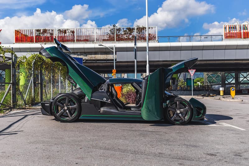 Koenigsegg Agera S Collecting Cars Auction Green Carbon Fiber Exposed Body Kit 5.0-litre twin-turbocharged V8 BHP Speed Performance Hypercar For Sale Rare 