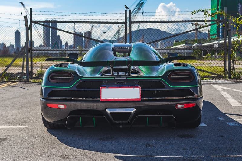 Koenigsegg Agera S Collecting Cars Auction Green Carbon Fiber Exposed Body Kit 5.0-litre twin-turbocharged V8 BHP Speed Performance Hypercar For Sale Rare 