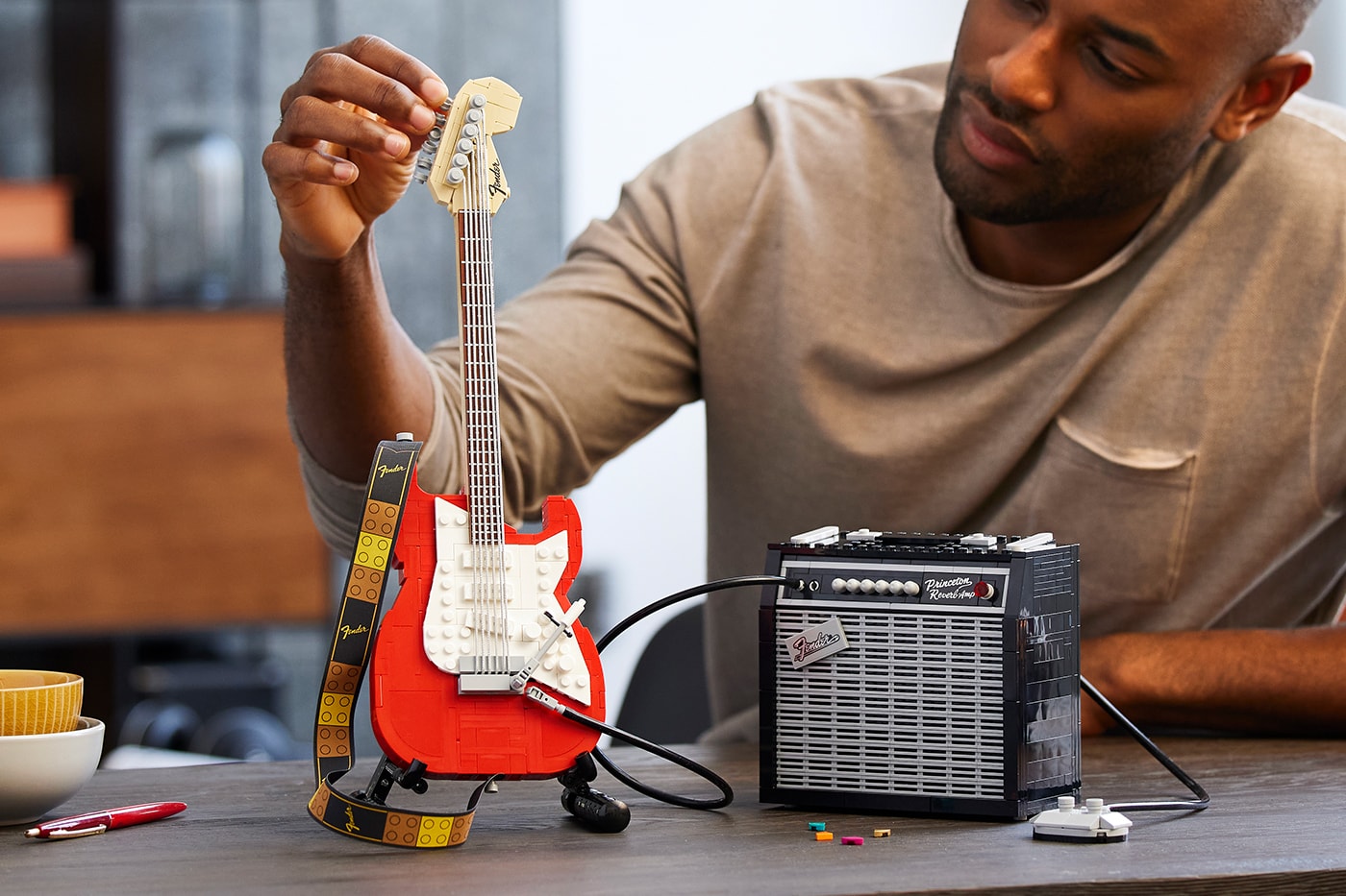 LEGO Introduces Fender Stratocaster Electric Guitar Set LEGO Ideas Music to Our Ears competition