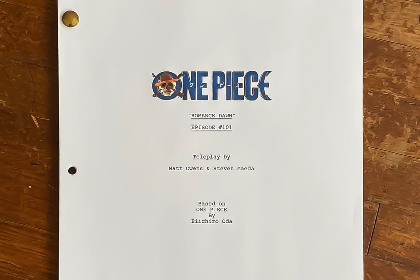 Live-Action One Piece Series Script Surfaces Logo Episode 1 Title Info Matt Owens Steven Maeda Netflix Japan Eiichiro Oda