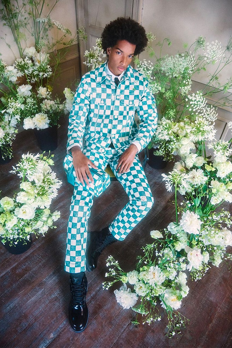 Louis Vuitton Fall 2021 Capsule Collection Is an Ode to the Archived Marque L. Vuitton Déposée virgil abloh silhouette gaston-louis vuitton checkerboard background lvmh luxury french fashion conglomerate