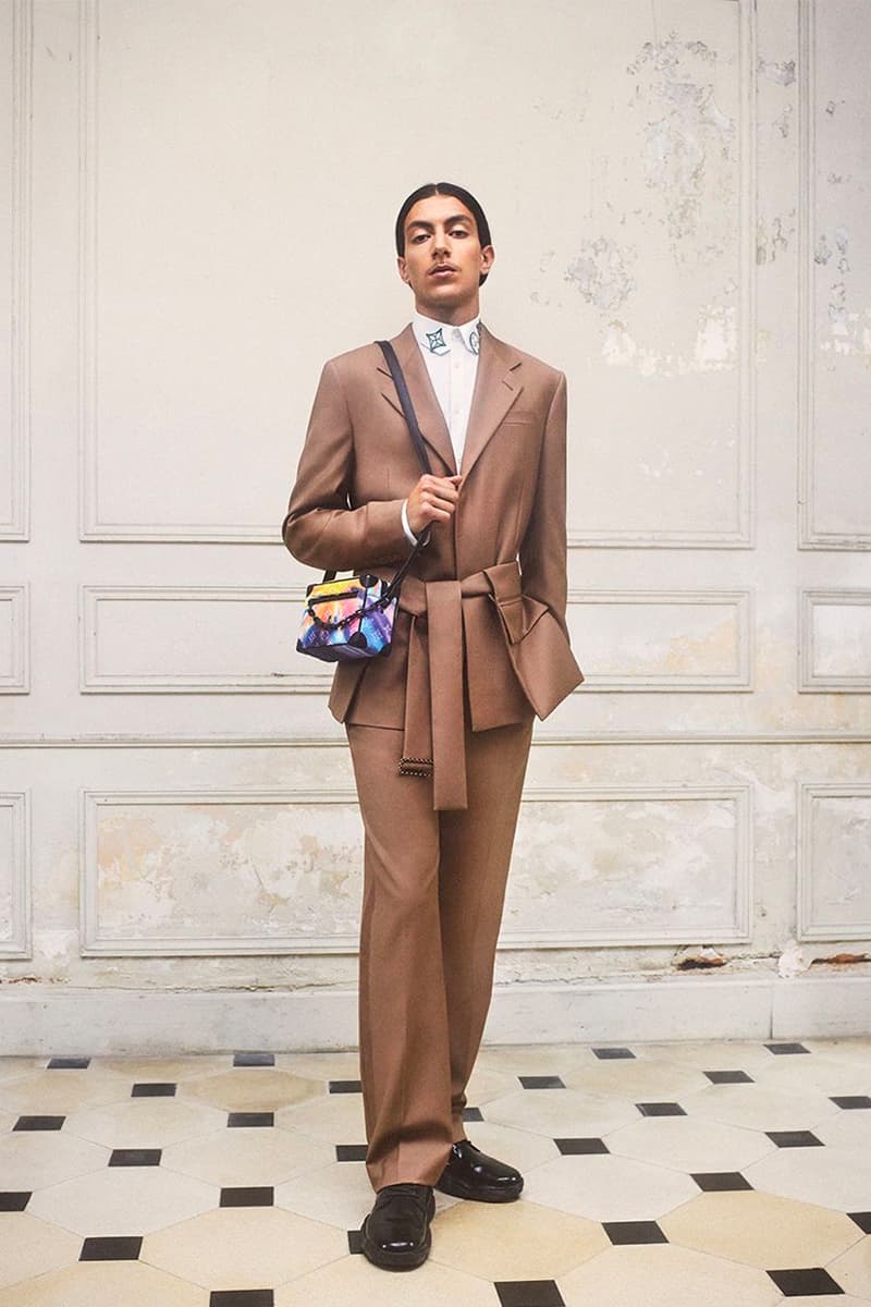 Louis Vuitton Fall 2021 Capsule Collection Is an Ode to the Archived Marque L. Vuitton Déposée virgil abloh silhouette gaston-louis vuitton checkerboard background lvmh luxury french fashion conglomerate