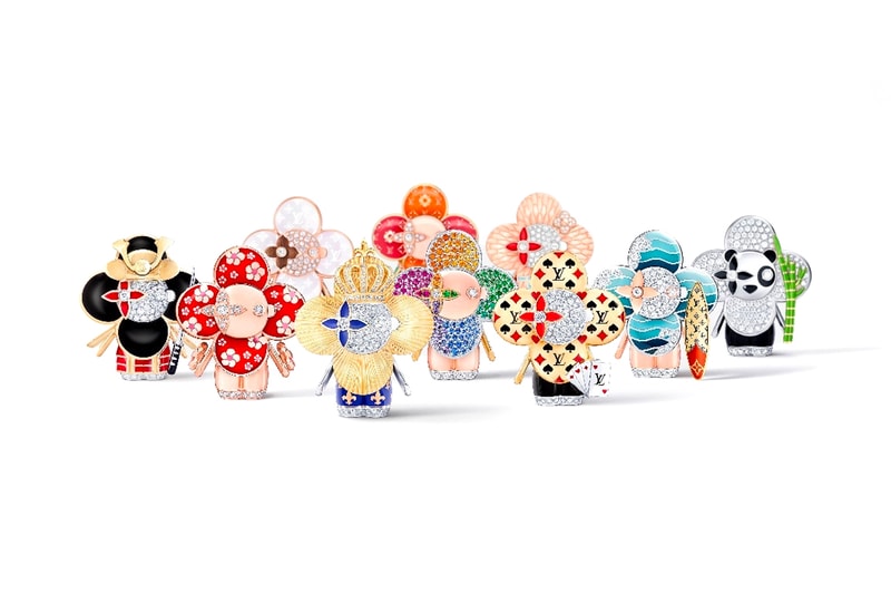 Louis Vuitton Releases Vivienne Travellers Collection Pendants Plum Panda Samurai Hanbok Surfer Casino Royal Malle Monogram Malle Celebration release info available Sun 