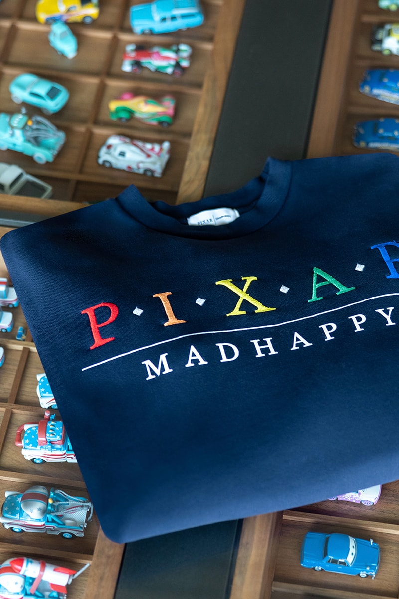 LVMH's Madhappy is Releasing Collaborative Collections with Pixar and Toy Story blue letterman jacket hoodie dad cap trucker hat t shirt sweatpant lookbook release info