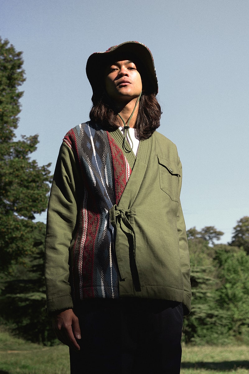 maharishi fall winter 2021 military jacket fabric details second drop release lookbook