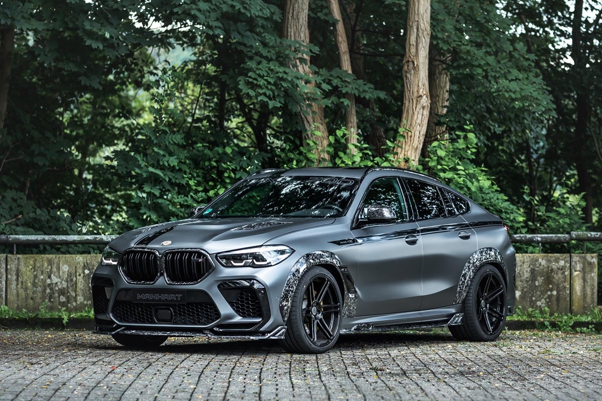 MANHART MHX6 700 WB BMW X6 M Competition SUV 4x4 Wide Body Kit Carbon Fiber Conversion Chopped Forged Power Tuned Speed Performance Twin Turbo V8 