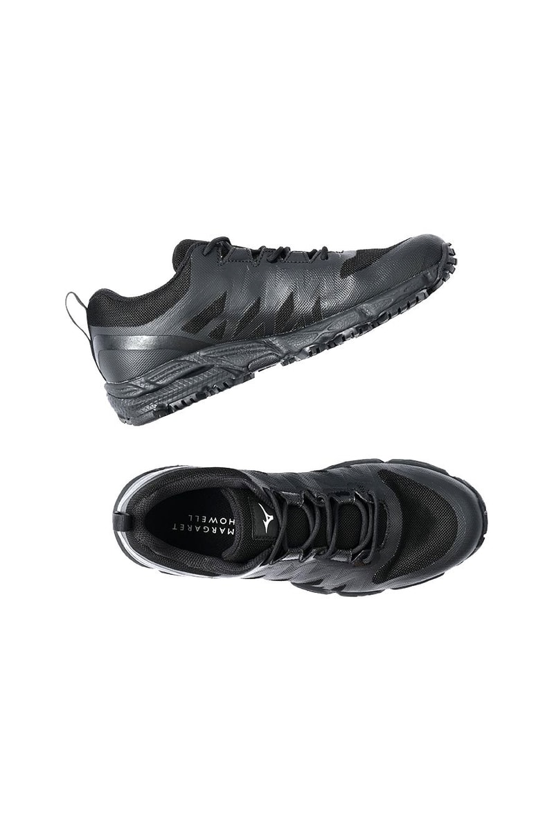 Margaret Howell x Mizuno Capsule Collection Release Drop Date Shoes GORE-TEX Waterproof Weather Protection Outerwear Sneakers Black Minimal London Japan
