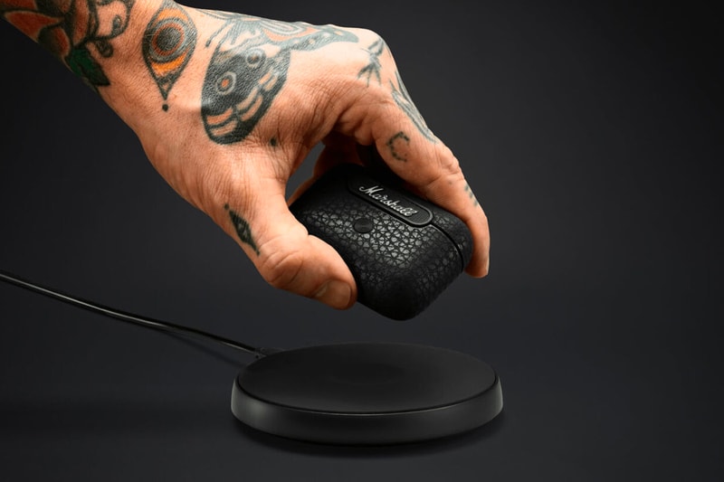 Marshall Releases Its First ANC Wireless Earbuds active noise cancelling equalizer EQ mode touch response sensistive all black leather scratch proof water resistant release info