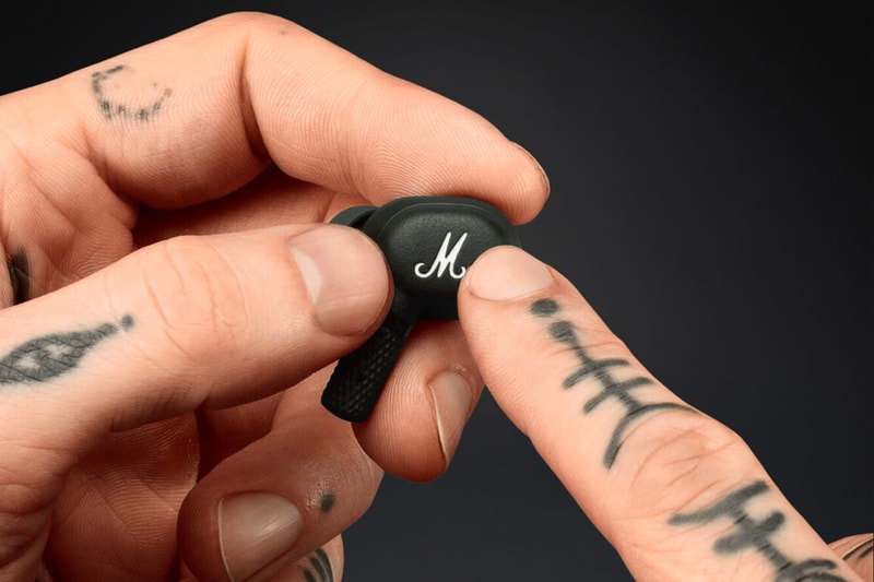 Marshall Releases Its First ANC Wireless Earbuds active noise cancelling equalizer EQ mode touch response sensistive all black leather scratch proof water resistant release info