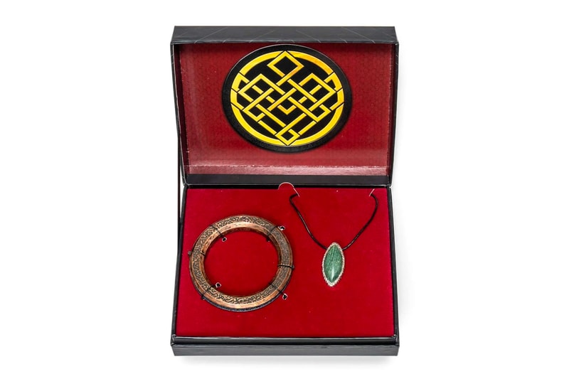 marvel Shang-Chi and the legend of the ten rings Necklace Ring Bracelet Prop Replica release info entertainment earth 