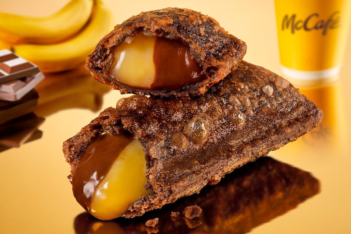 McDonald's Taiwan Chocolate Banana "Double Stuffing" Pie Info
