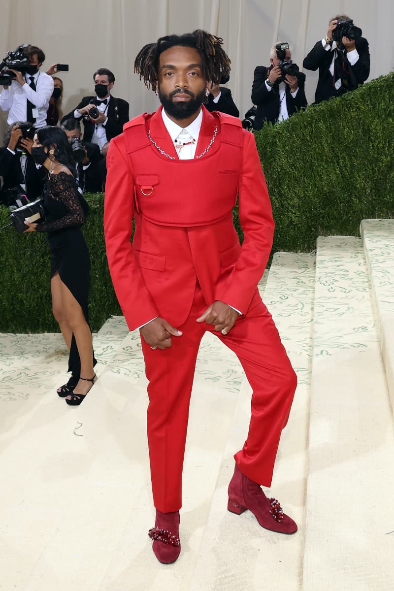 Here Are the Most Talked About Fits at Met Gala 2021 asap rocky rihanna frank ocean robot timothee chalamet kid cudi virgil abloh lil nas x jennifer lopez balenciaga kim kardashian justin bieber hailey bieber hunter shafer evan mock tom browne kendall jenner anna wintour billie eilish naomi osaka gigi hadid gemma chan simu liu iman thom browne