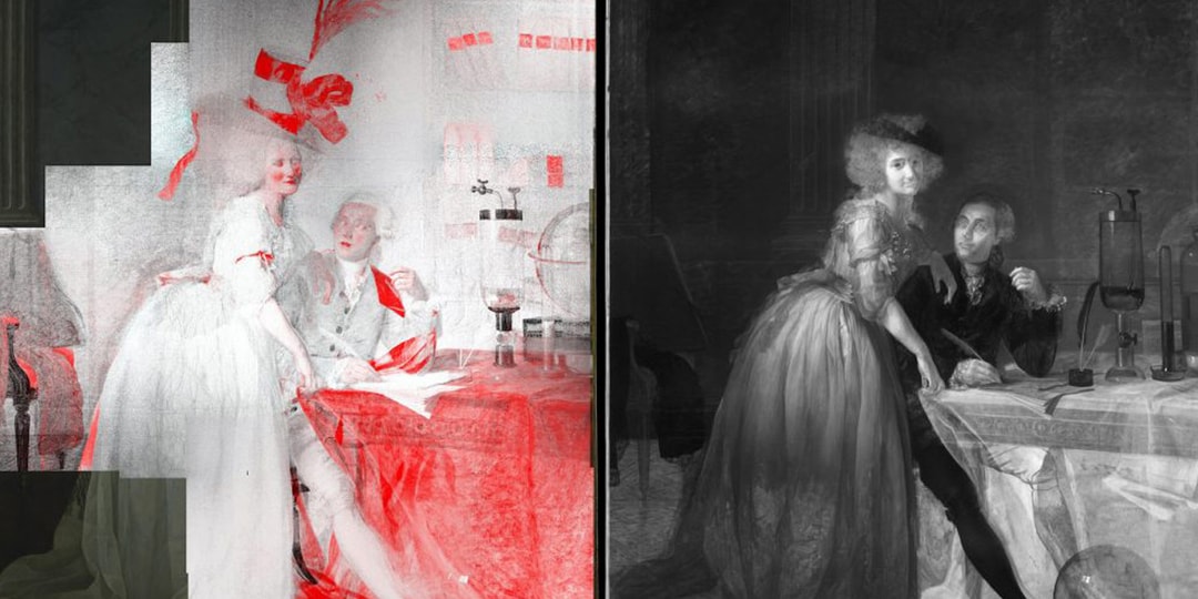 X-ray analysis reveals hidden composition under iconic portrait of the  Lavoisiers