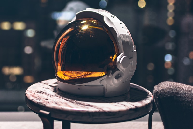 Michael Kagan Presents a Space-Faring "A7L HELMET" Collection Featuring 25 limited-edition bronze sculptures oil paintings 1/25 wooden box signature 