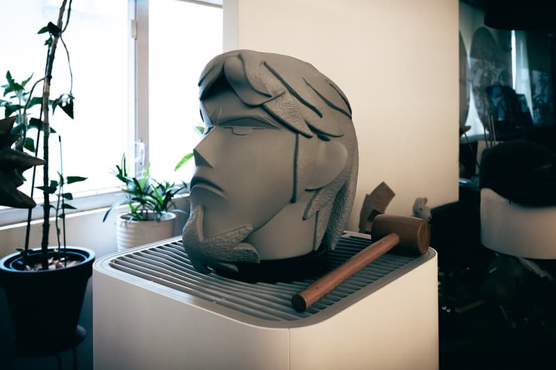 Michael Lau Studio Visits Interview Godfather of Designer Toys MAXX HEADROOM Exhibition Woaw Gallery