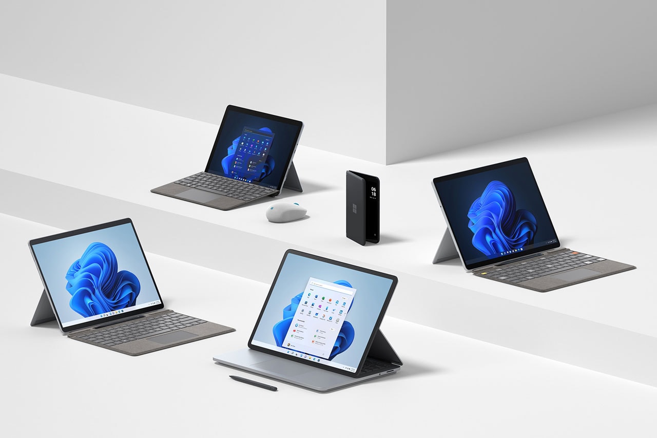 Microsoft Unveiled an Impressive New Surface Lineup at Its Fall 2021 Event tablet laptop surface duo windows 11 surface pro surface go 