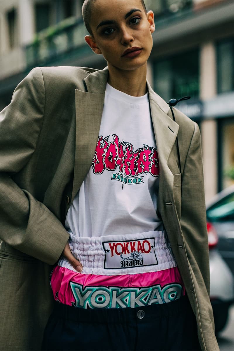 Milan Fashion Week Women's SS22 Street Style spring summer 2022 streetstyle mfw milano camerao moda italy streetwear versace fendi gucci fendace kim jones donatella versace silvia venturini fendi