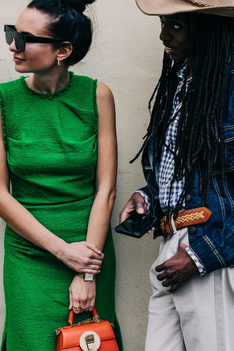 Milan Fashion Week Women's SS22 Street Style spring summer 2022 streetstyle mfw milano camerao moda italy streetwear versace fendi gucci fendace kim jones donatella versace silvia venturini fendi