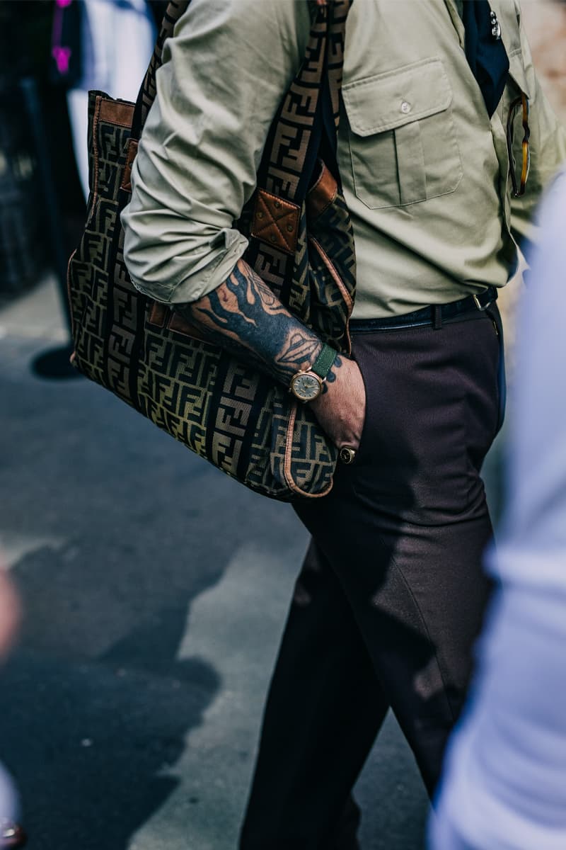 Milan Fashion Week Women's SS22 Street Style spring summer 2022 streetstyle mfw milano camerao moda italy streetwear versace fendi gucci fendace kim jones donatella versace silvia venturini fendi