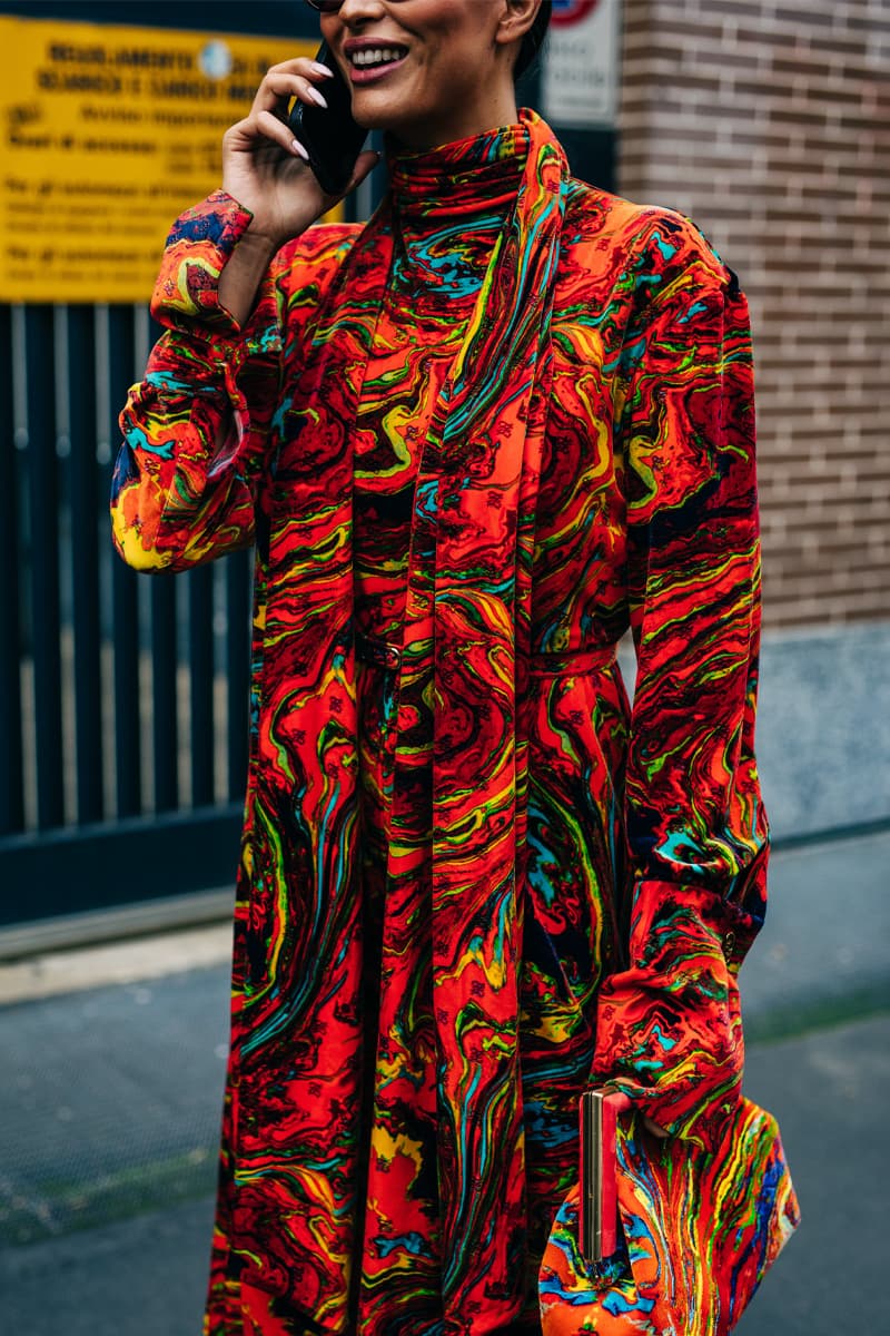 Milan Fashion Week Women's SS22 Street Style spring summer 2022 streetstyle mfw milano camerao moda italy streetwear versace fendi gucci fendace kim jones donatella versace silvia venturini fendi