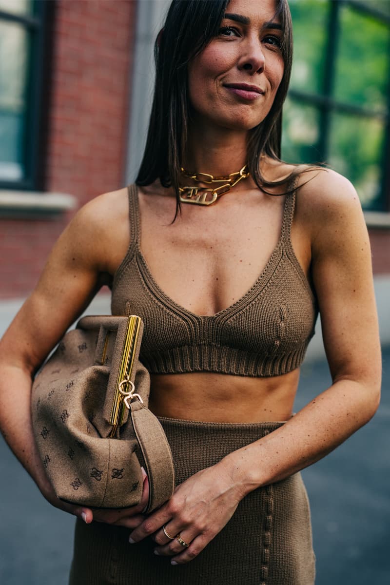 Milan Fashion Week Women's SS22 Street Style spring summer 2022 streetstyle mfw milano camerao moda italy streetwear versace fendi gucci fendace kim jones donatella versace silvia venturini fendi