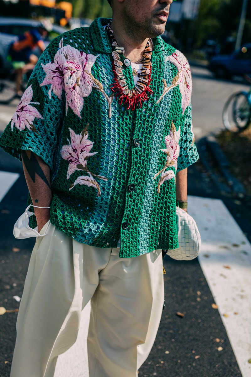 Milan Fashion Week Women's SS22 Street Style spring summer 2022 streetstyle mfw milano camerao moda italy streetwear versace fendi gucci fendace kim jones donatella versace silvia venturini fendi 