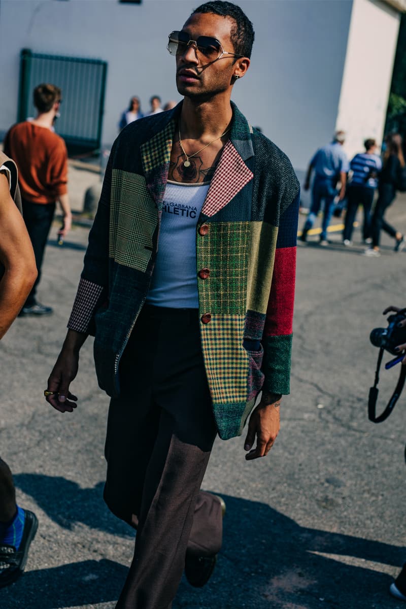 Milan Fashion Week Women's SS22 Street Style spring summer 2022 streetstyle mfw milano camerao moda italy streetwear versace fendi gucci fendace kim jones donatella versace silvia venturini fendi