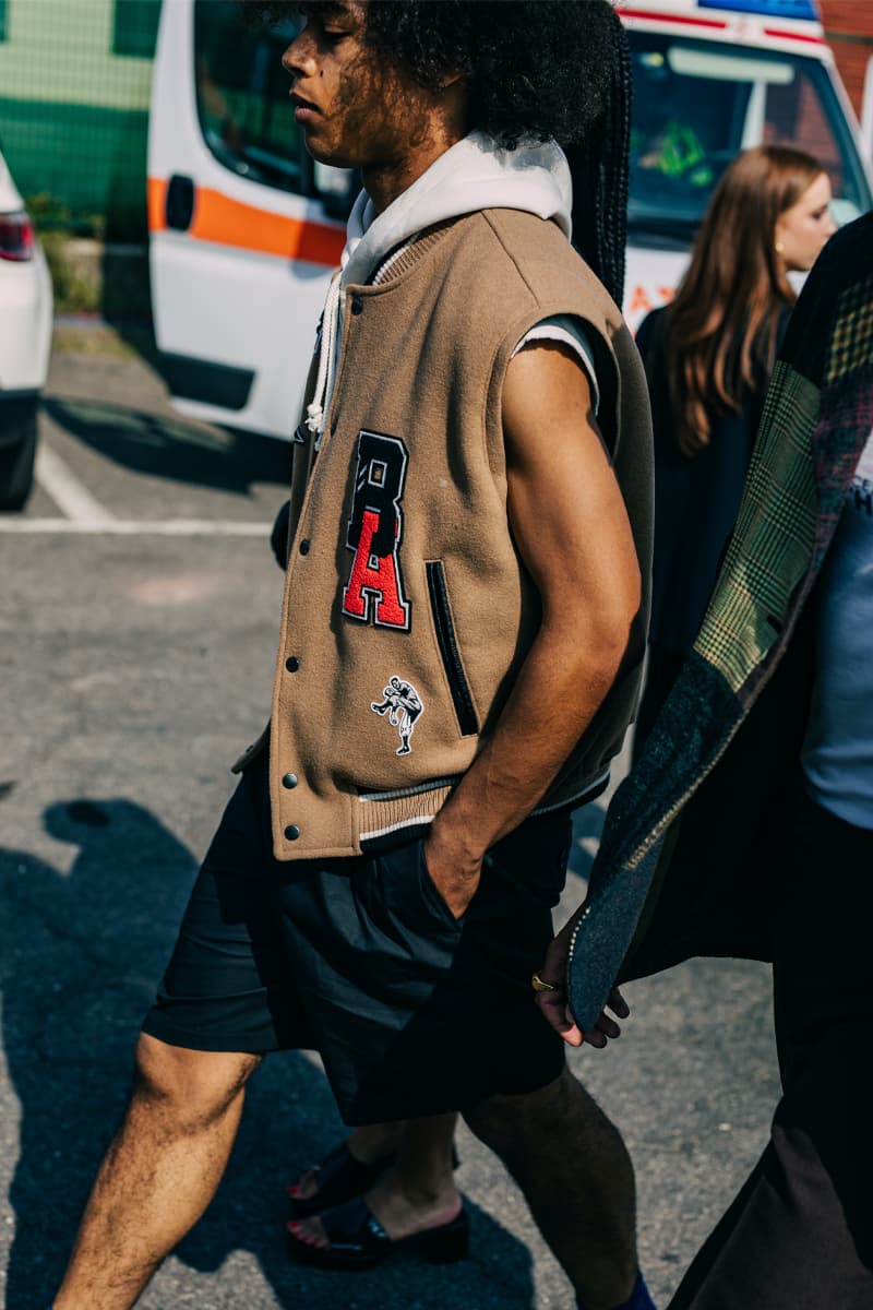 Milan Fashion Week Women's SS22 Street Style spring summer 2022 streetstyle mfw milano camerao moda italy streetwear versace fendi gucci fendace kim jones donatella versace silvia venturini fendi