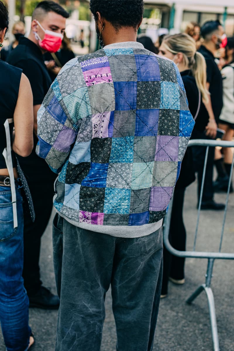 Milan Fashion Week Women's SS22 Street Style spring summer 2022 streetstyle mfw milano camerao moda italy streetwear versace fendi gucci fendace kim jones donatella versace silvia venturini fendi