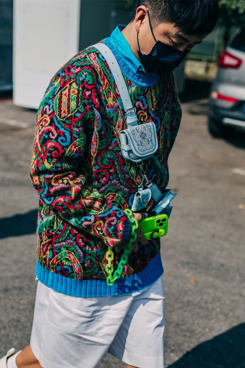 Milan Fashion Week Women's SS22 Street Style spring summer 2022 streetstyle mfw milano camerao moda italy streetwear versace fendi gucci fendace kim jones donatella versace silvia venturini fendi