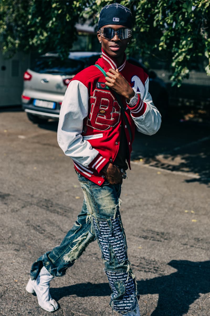 Milan Fashion Week Women's SS22 Street Style spring summer 2022 streetstyle mfw milano camerao moda italy streetwear versace fendi gucci fendace kim jones donatella versace silvia venturini fendi