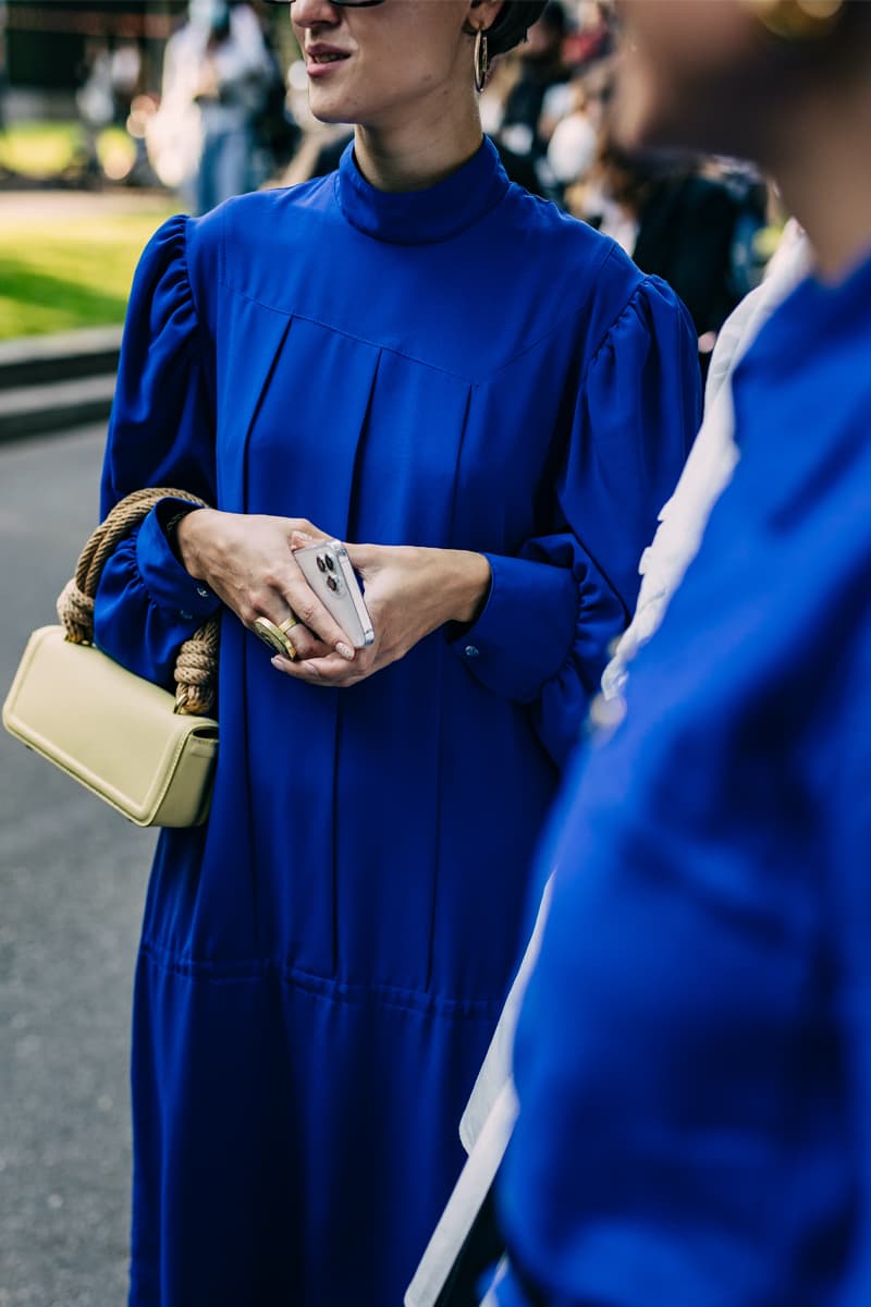 Milan Fashion Week Women's SS22 Street Style spring summer 2022 streetstyle mfw milano camerao moda italy streetwear versace fendi gucci fendace kim jones donatella versace silvia venturini fendi