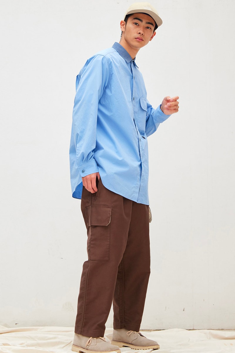 Nanamica Blends Urban and Outdoor Aesthetics for The North Face Purple Label Capsule The North Face coolmax 65 35 balmacaan trenchcoat field jacket  denali cardigan down pullover  wind shirt long sleeve striped t  moleskin cargo pant  release info