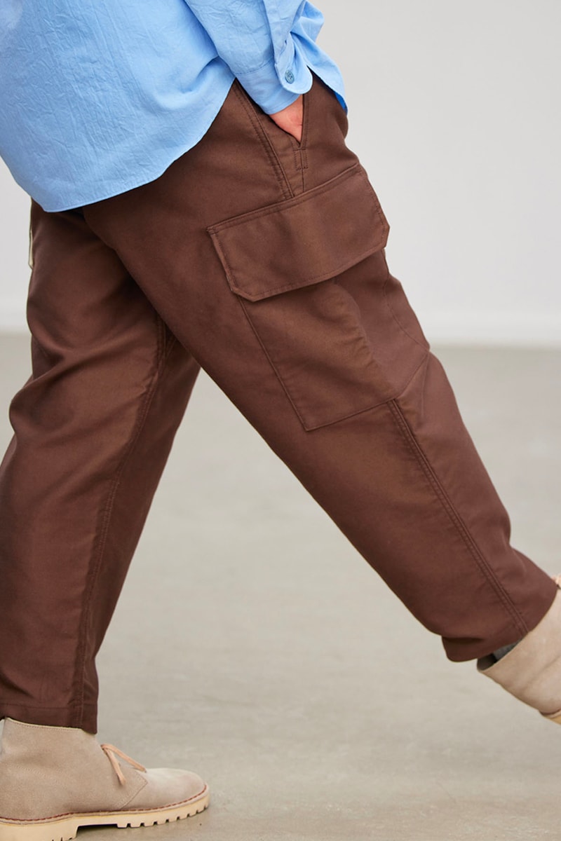 Nanamica Blends Urban and Outdoor Aesthetics for The North Face Purple Label Capsule The North Face coolmax 65 35 balmacaan trenchcoat field jacket  denali cardigan down pullover  wind shirt long sleeve striped t  moleskin cargo pant  release info