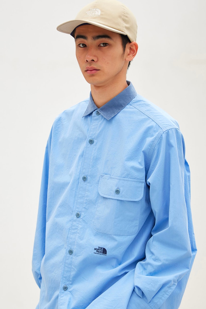 Nanamica Blends Urban and Outdoor Aesthetics for The North Face Purple Label Capsule The North Face coolmax 65 35 balmacaan trenchcoat field jacket  denali cardigan down pullover  wind shirt long sleeve striped t  moleskin cargo pant  release info