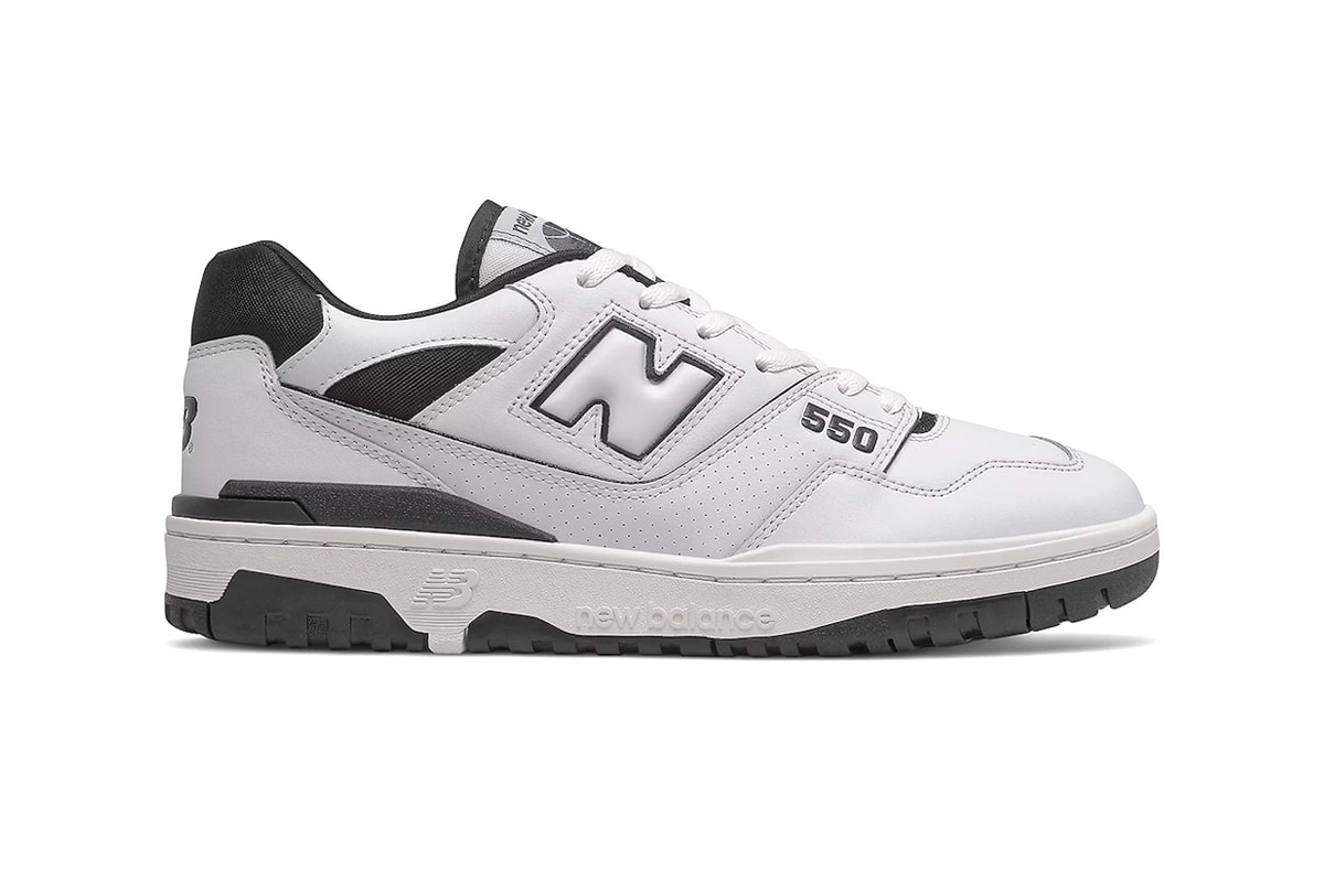 New Balance 550 Revealed in an Oreo Colorway Black White leather retro basketball 1989 sneaker shoes 110 USD price look release date info