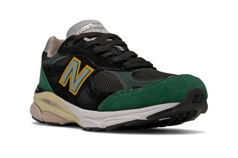 New Balance 990v3 Green Yellow Release Info Saks Fifth Avenue